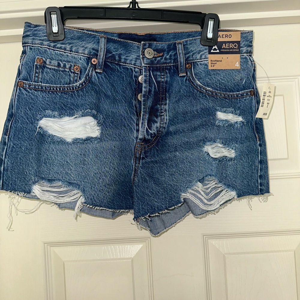 Aeropostale High Rise Jean Shorts